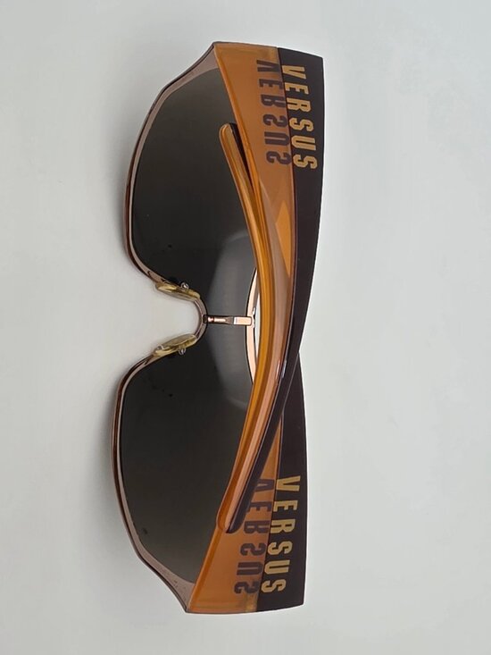 Versus by Versace Mod. 5035 1045/73 Bronze Frame Brown Lens Shield Sunglasses main image 14